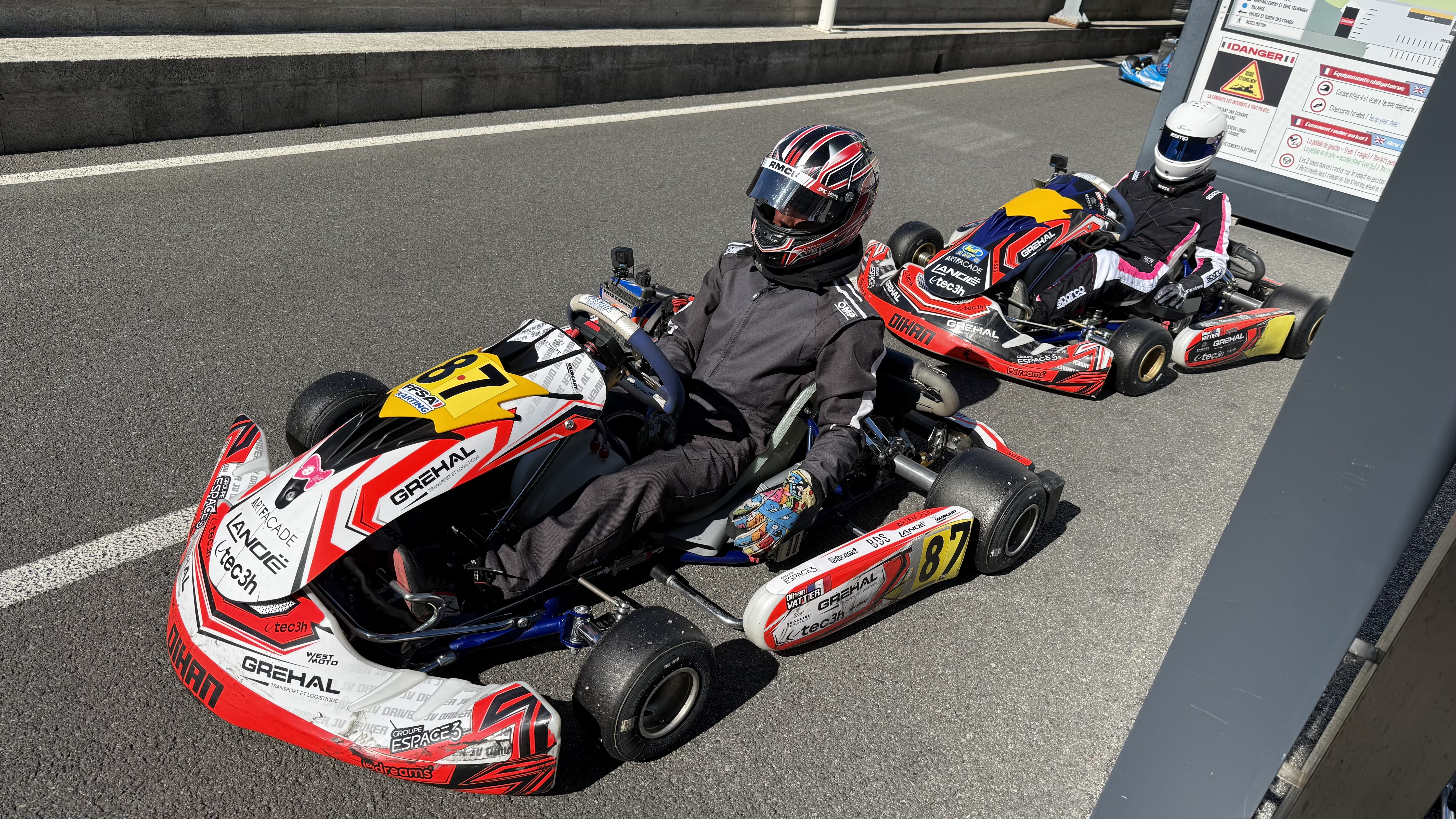 Entrainement avec JVDriver et Oihan à Solokart Plessé avant la NSK