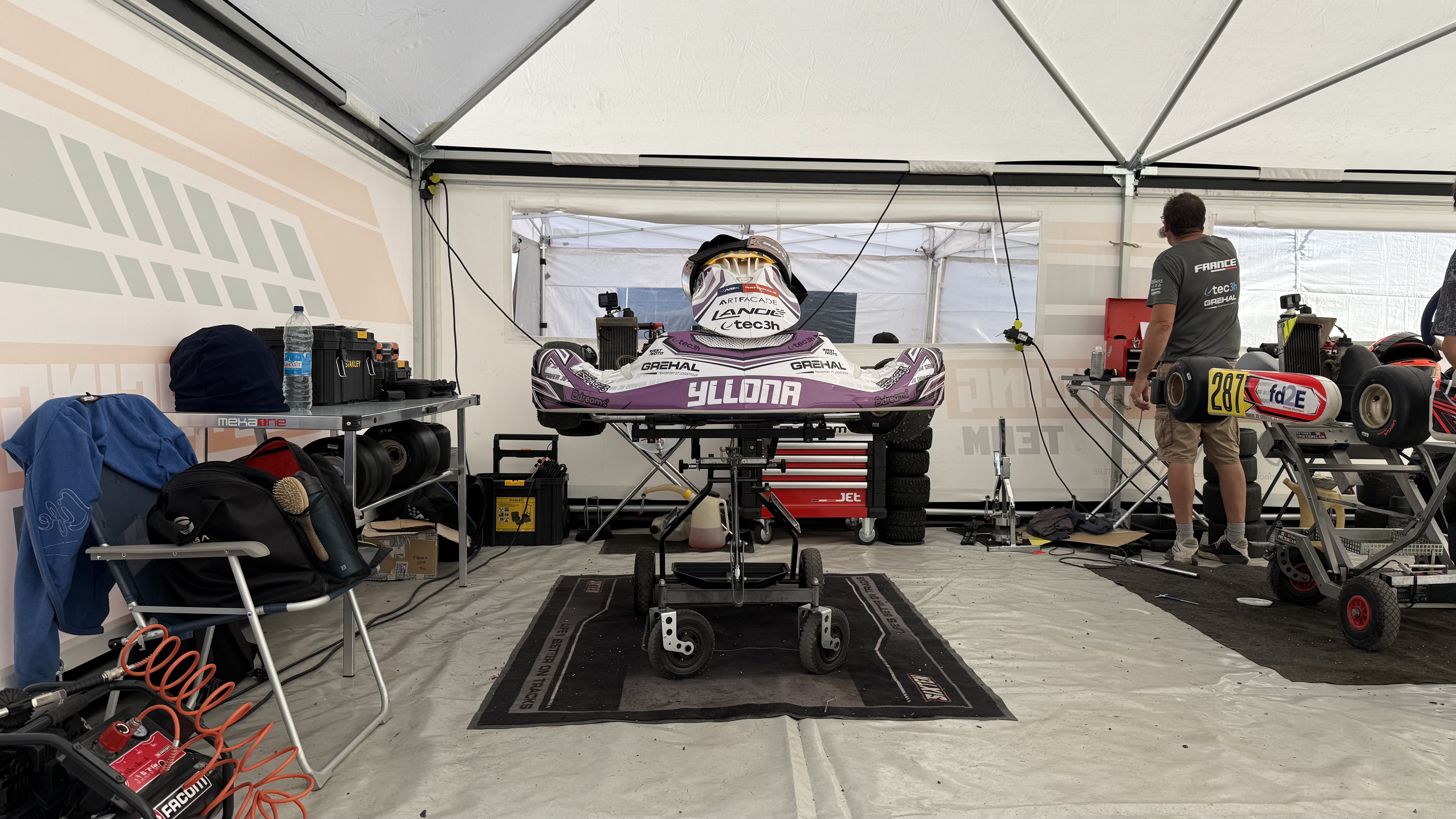 Le kart et le paddock sont prêts pour les premiers essais en NSK